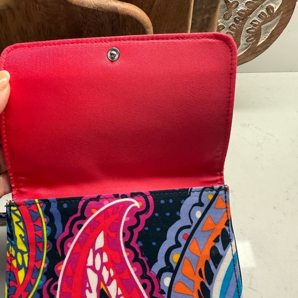 Vera Bradley Blue and Yellow Quilted Wallet - Picture 2 of 5